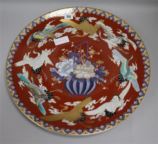 A large 20th Century Japanese Charger Dia.46.5cm.
